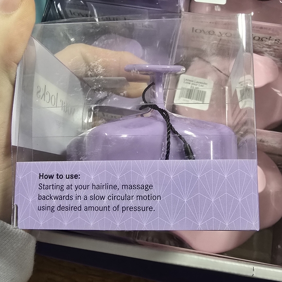 Lavender Silicone Scalp Massager - Picture 4 of 4